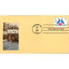 #2440 Love - Birds Spiro FDC