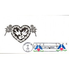 #2440-41 Love - Birds Spiro FDC