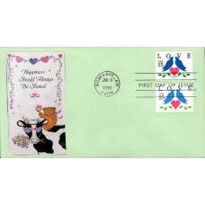 #2440-41 Love - Birds Spiro FDC