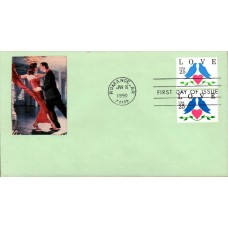 #2440-41 Love - Birds Spiro FDC