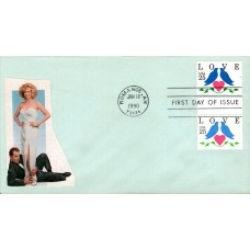 #2440-41 Love - Birds Spiro FDC