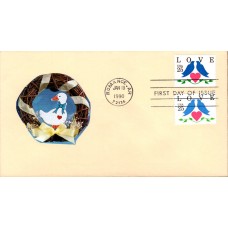 #2440-41 Love - Birds Spiro FDC