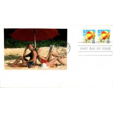 #2443 Beach Umbrella Spiro FDC