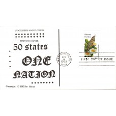 #1955 Arizona Birds - Flowers SSSAS FDC