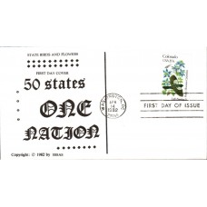 #1958 Colorado Birds - Flowers SSSAS FDC