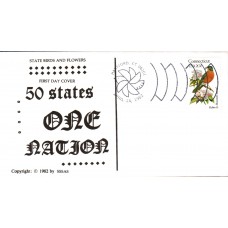 #1959 Connecticut Birds - Flowers SSSAS FDC