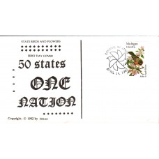 #1974 Michigan Birds - Flowers SSSAS FDC