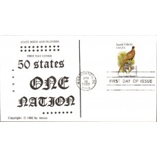 #1993 South Dakota Birds - Flowers SSSAS FDC