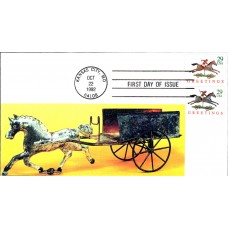 #2711//15 Horse and Rider S & T FDC