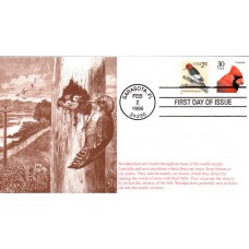 #3032 Red-headed Woodpecker S & T FDC