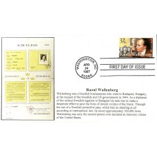 #3135 Raoul Wallenberg S & T FDC