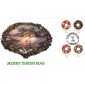 #3249-52 Christmas Wreaths S & T FDC