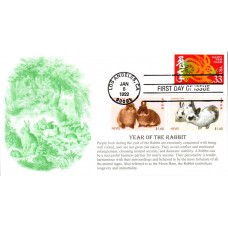 #3272 Year of the Hare Combo S & T FDC