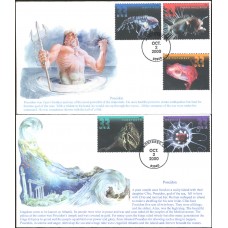 #3439-43 Deep Sea Creatures S & T FDC Set