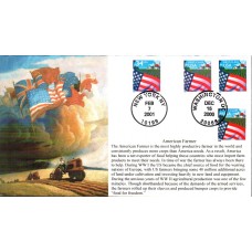 #3469 Flag Over Farm Dual S & T FDC