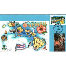 #3571 Greetings From Hawaii S & T FDC