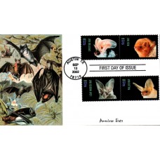 #3661-64 American Bats S & T FDC