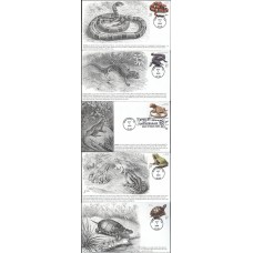 #3814-18 Reptiles and Amphibians S & T FDC Set