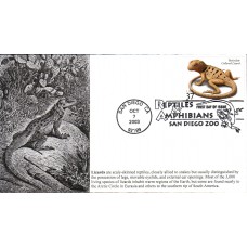 #3816 Reticulate Collared Lizard S & T FDC