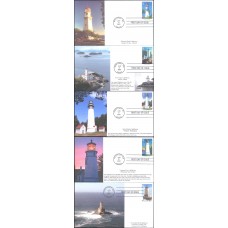 #4146-50 Pacific Lighthouses S & T FDC Set