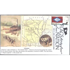 #4278 FOON: Arkansas Flag S & T FDC