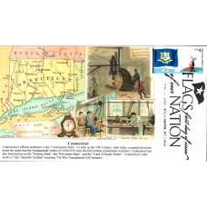 #4281 FOON: Connecticut Flag S & T FDC