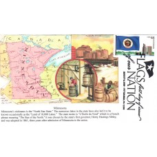 #4299 FOON: Minnesota Flag S & T FDC