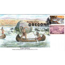 #4376 Oregon Statehood Combo S & T FDC