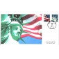 #4518-19 Lady Liberty - Flag S & T FDC