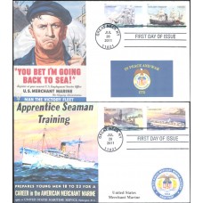 #4548-51 US Merchant Marine S & T FDC Set