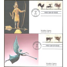 #4613-17 Weather Vanes S & T FDC Set