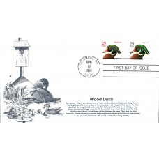 #2484-85 Wood Duck Therome FDC