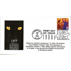 #3190b Musical CATS Therome FDC