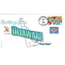 #3568 Greetings From Delaware Therome FDC