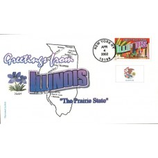 #3573 Greetings From Illinois Therome FDC