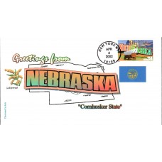 #3587 Greetings From Nebraska Therome FDC