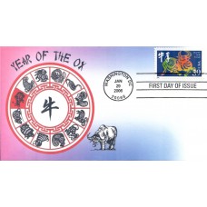 #3997b Year of the Ox Therome FDC