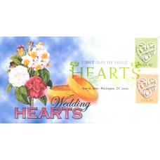 #4271-72 Wedding Hearts Therome FDC