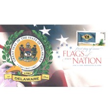 #4282 FOON: Delaware Flag Therome FDC