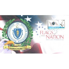 #4297 FOON: Massachusetts Flag Therome FDC