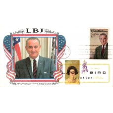 #4716f Lady Bird Johnson Dual Therome FDC