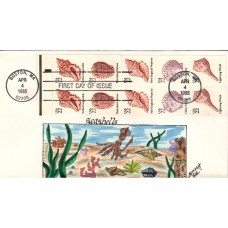 #2117-21 Seashells Thompson FDC