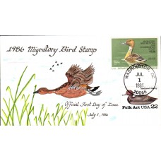 #RW53 Fulvous Whistling Duck Thompson FDC