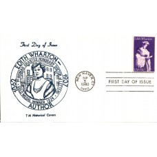 #1832 Edith Wharton TM Historical FDC