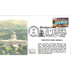 #3604 Greetings From Utah Tom's FDC