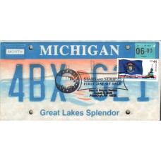 #4298 FOON: Michigan Flag Torno FDC