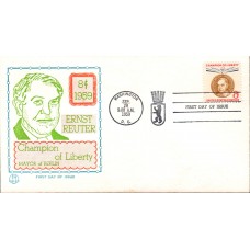 #1137 Ernst Reuter Tri-Color FDC