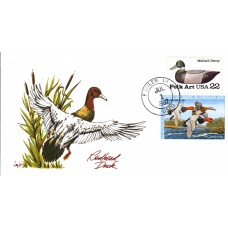 #RW54 Redhead Ducks Tudor House FDC