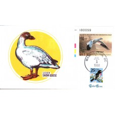 #RW55 Snow Goose Plate Tudor House FDC