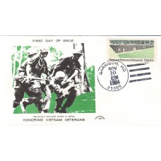 #2109 Vietnam Veterans Memorial Uncovers FDC